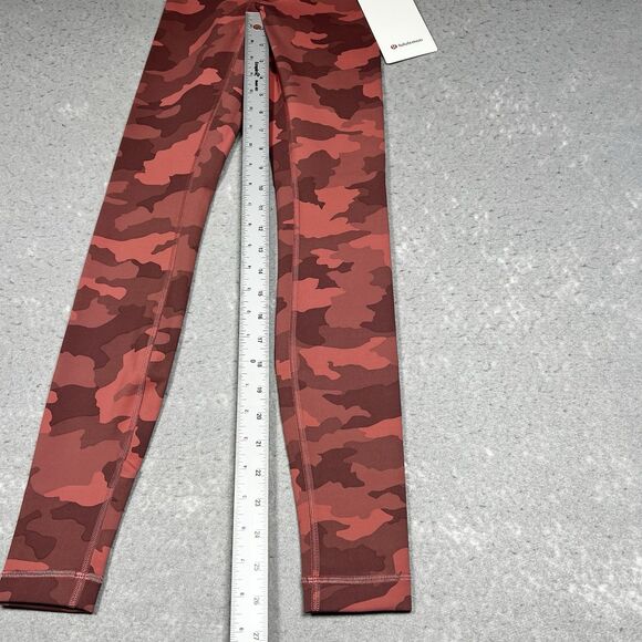 Lululemon Wunder Train Leggings Womens 0 High Rise Camo Brier Rose NWT - Picture 7 of 14